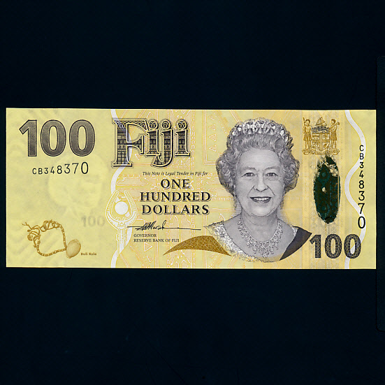 FIJI-피지-P114-QUEEN ELIZABETH 2세-OPTIKS-100 DOLLARS-2007년