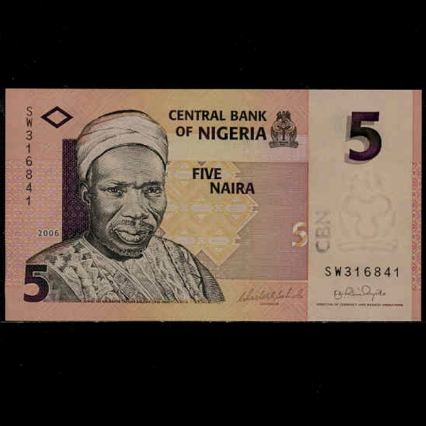 NIGERIA--P32a-ALHAJI DIR ABUBAKAR-5 NAIRA-2006