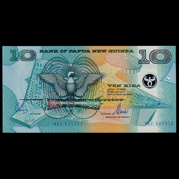 PAPUA NEW GUINEA-Ǫƴ-P23-BIRD OF PARADISE(ض)-POLYMER PLASTIC PAPER-10 KINA-2000