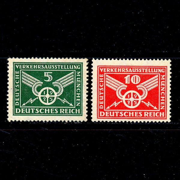 GERMANY(독일)-#345~6(2종)-TRAFFIC WHEEL(교통 휠)-1925.5.30일