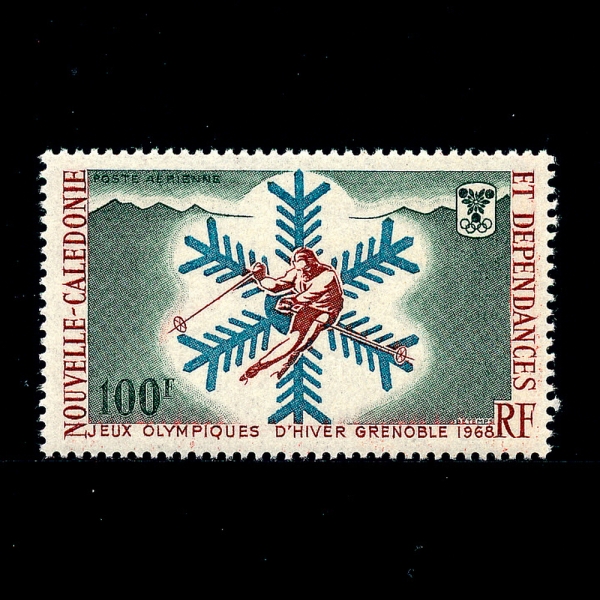 NEW CALEDONIA(ĮϾ)-#C56-100f-10TH WINTER OLYMPIC GAMES,GRENOBLE,FRANCE(ø)-1967.11.16