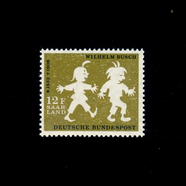 SAAR(자르 보호국)-#309-12f-MAX AND MORITZ(맥스와 모리츠)-1958.1.9일