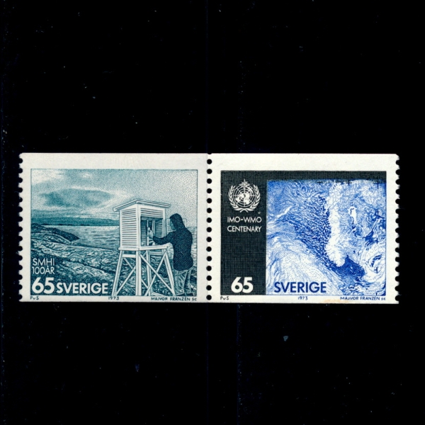SWEDEN()-#1001~2(2)-CENT. OF THE SWEDISH WEATHER ORGANIZATION AND OF INTL. METEOROLOGICAL COOPERATION(    )-1973.5.24