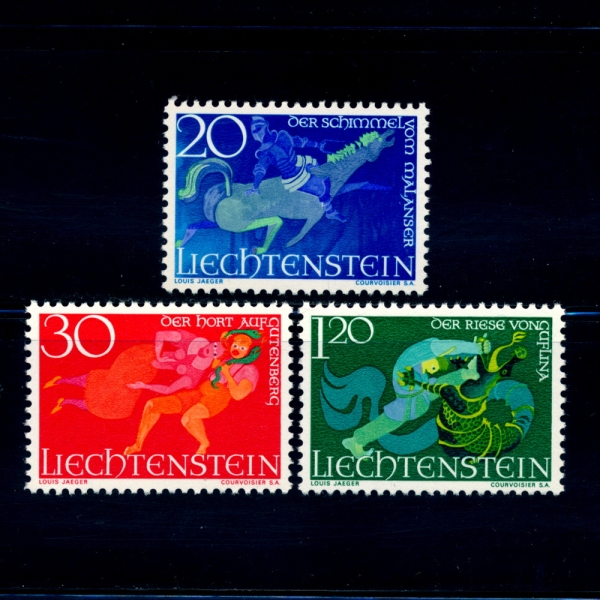 LIECHTENSTEIN(ٽŸ)-#421~3(3)-FAIRY TALES AND LIECHTENSTEIN(ȭ)-1967.4.20