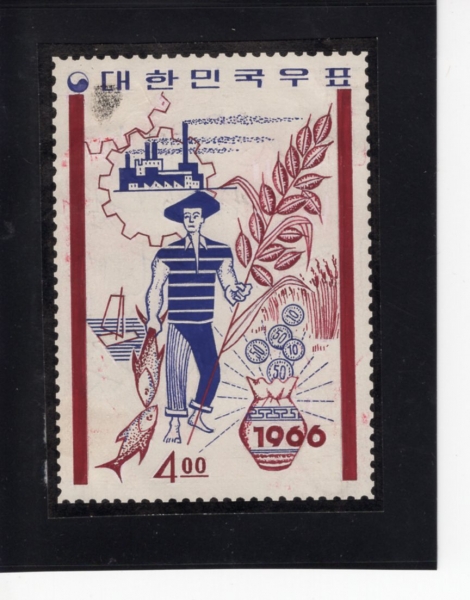 제1차 경제개발 5개년계획-미채택원화-강춘환디자이너 도안-1966.6.1일