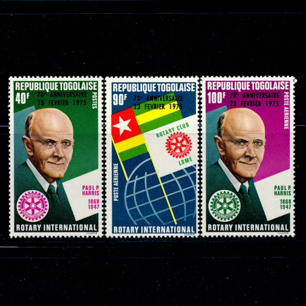 TOGO()-#898, C244~5(3)-PAUL HARRIS AND ROTARY EMBLEM( ۽ ظ, Ÿ)-1975.2.23