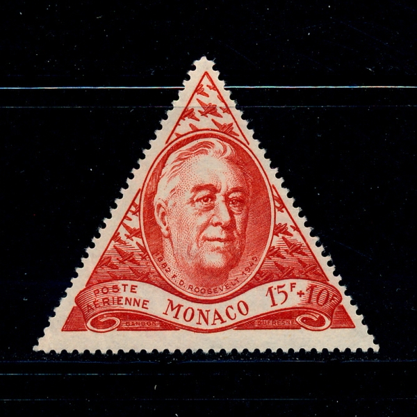 MONACO()-#CB6-15+10fr-FRANKLIN D. ROOSEVELT(Ʈ)-1946.12.13