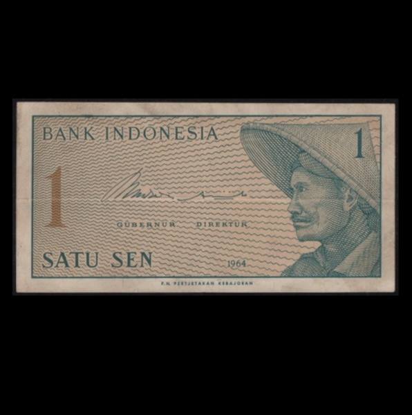 INDONESIA-인도네시아-#90-1 SEN-PEASANT(농부)-1964년