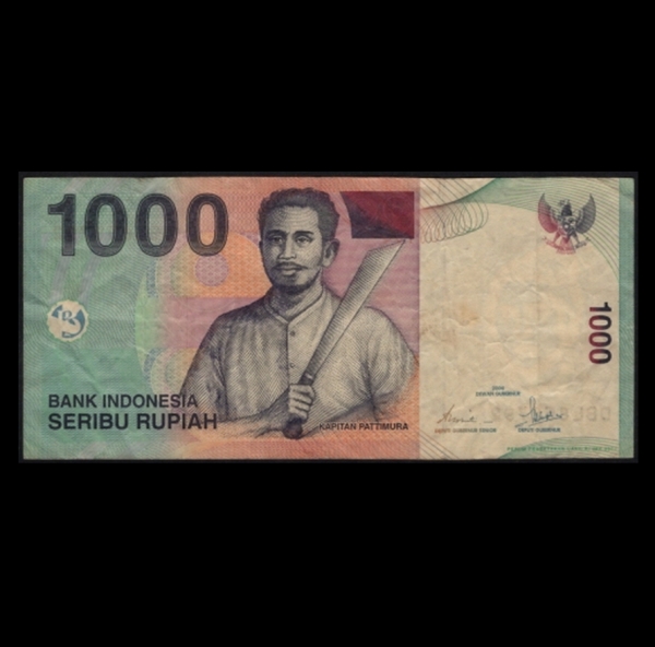 INDONESIA-인도네시아-#141-1,000 RUPIAH-KAPITAN PATTIMURA(토마스 마툴레시)-2000년