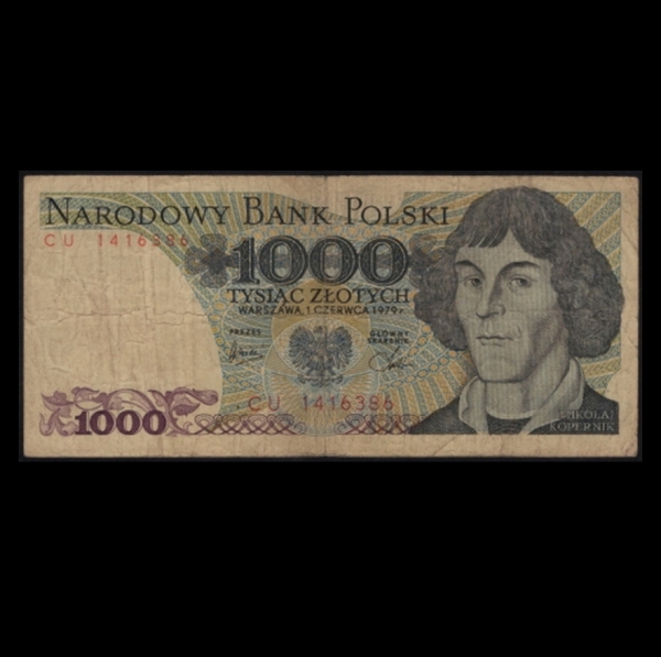 POLAND-폴란드-#146b-1,000 ZLOTYCH-COPERNICUS(니콜라우스 코페르니쿠스)-1979년